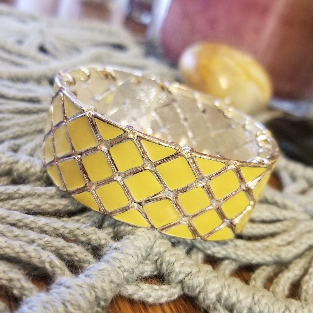 Yellow Stretch Bangle
